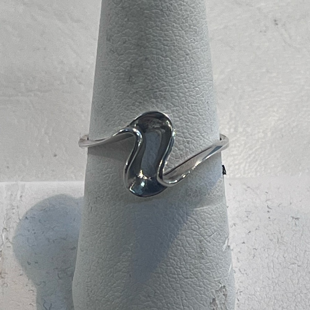 Sterling Silver Ring,  Wave Design, 925, Made in Thailand
